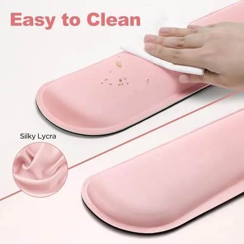 Gimars Pink Wrist Rest Support for Keyboard & Mouse | Ergonomic Memory Foam, Supportive & Durable thumbnail 4