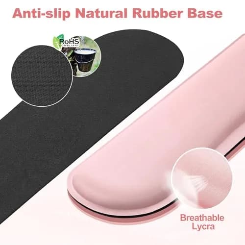 Gimars Pink Wrist Rest Support for Keyboard & Mouse | Ergonomic Memory Foam, Supportive & Durable thumbnail 3
