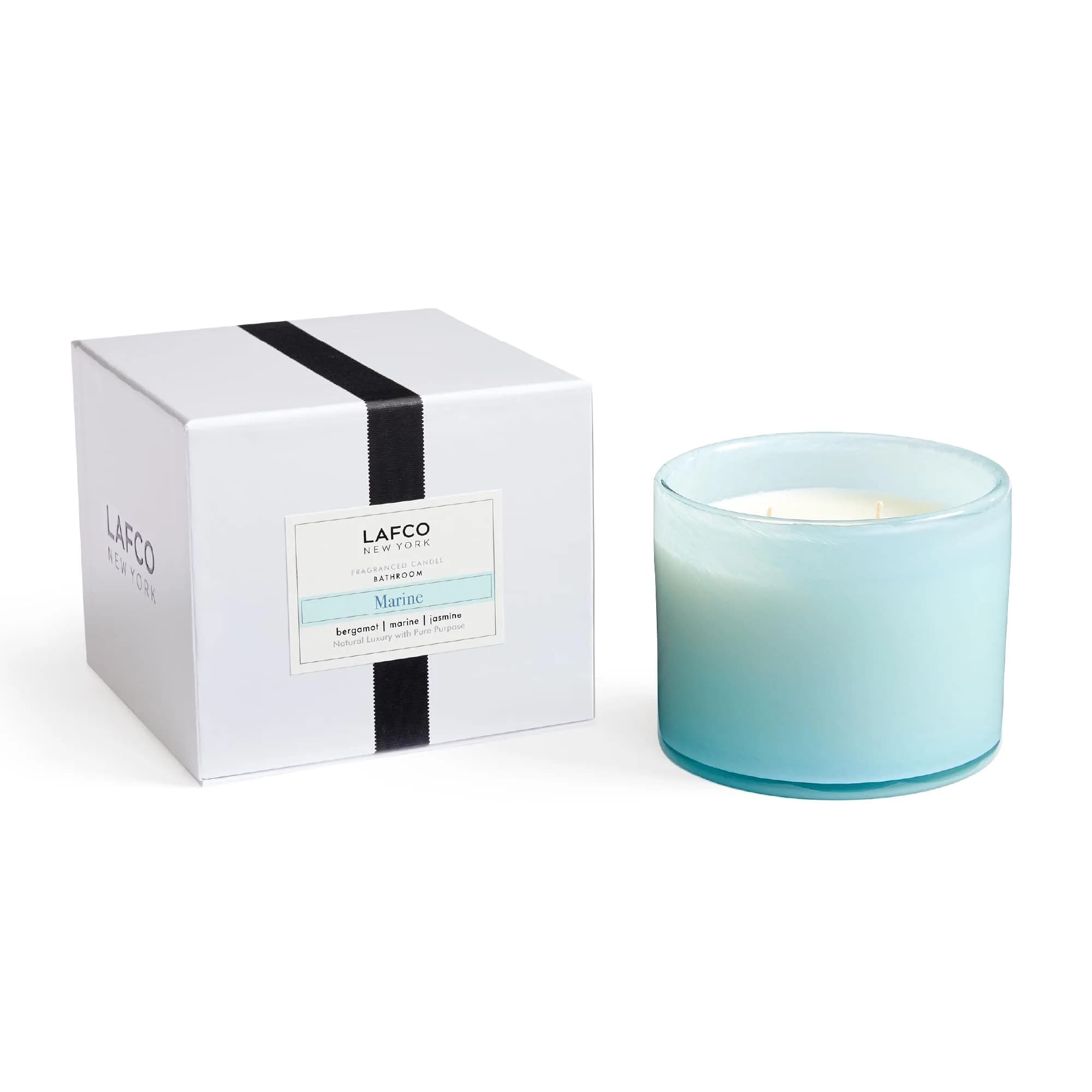 LAFCO NEW YORK 3-Wick Candle, Marine - 30 oz | Nautical Scent, Reusable Glass Vessel, Made in the USA - main product image