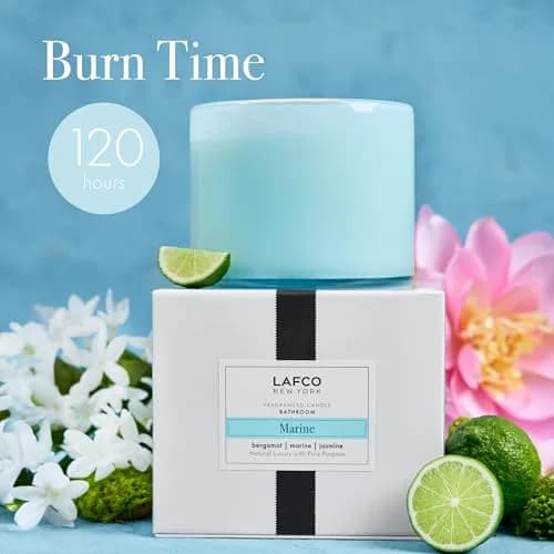 LAFCO NEW YORK 3-Wick Candle, Marine - 30 oz | Nautical Scent, Reusable Glass Vessel, Made in the USA thumbnail 4
