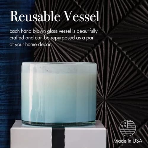 LAFCO NEW YORK 3-Wick Candle, Marine - 30 oz | Nautical Scent, Reusable Glass Vessel, Made in the USA thumbnail 5