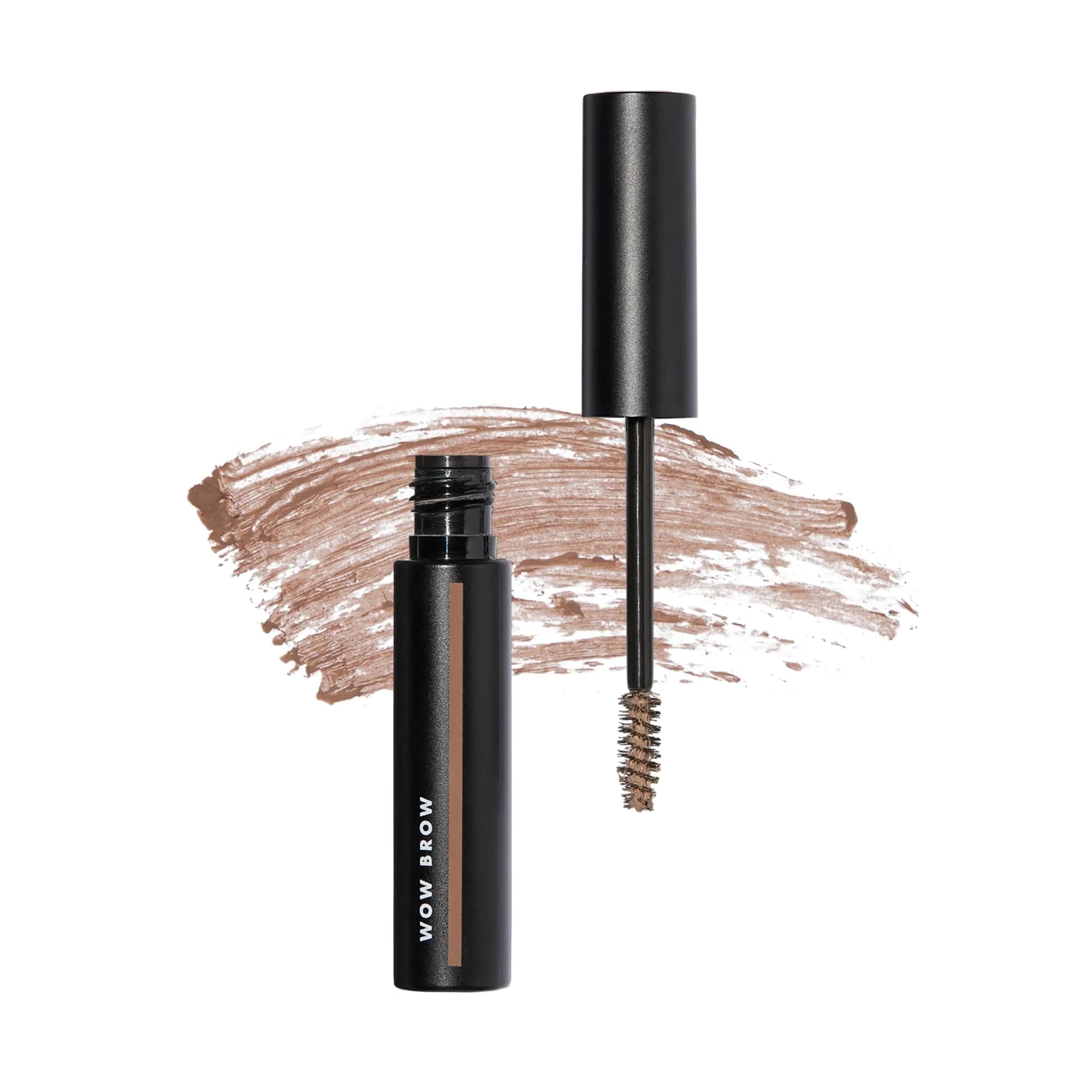 e.l.f. Wow Brow Gel, Volumizing, Buildable, Wax-Gel Hybrid, 3.5g | Locks Hairs In Place & Adds Natural Volume — Taupe