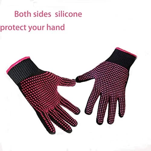 AFT90 Heat Resistant Styling Glove for Curling Iron & Flat Iron, Pink, 1 Piece | Protects Hands Up to 300°C thumbnail 5