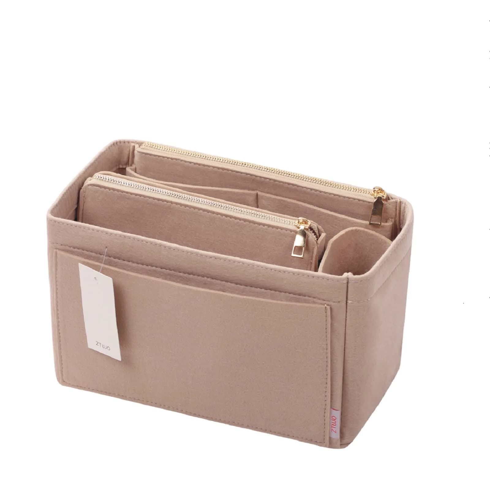 ZTUJO Slender Large Felt Purse Organizer Insert 3.35" (8.5 cm) | Keeps Handbags Shipshape - main product image