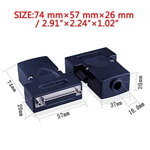 ANMBEST DB25 Solderless RS232 Serial to 25 Pin Terminal Female Adapter with Case and Hardware thumbnail 4