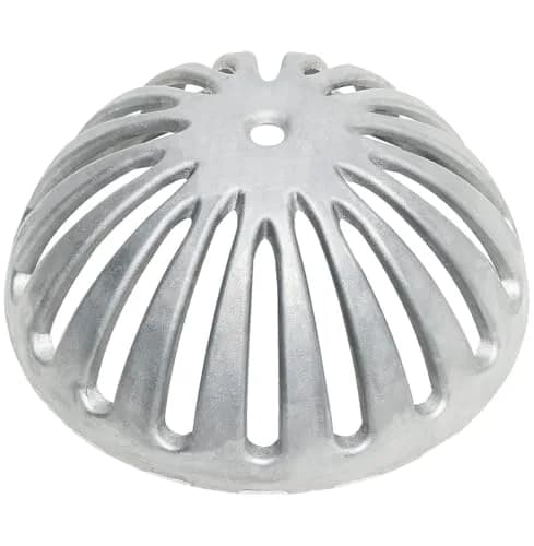 Leyso Heavy Duty Aluminum Dome Floor Drain Cover and Drain Strainer 5-1/4" | Durable Outdoor Drain Cover for Restaurant & Home thumbnail 1