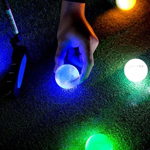 Crestgolf Glowing LED Golf Ball 6 Pack | Bright Night Glow for Golf Practice & Night Golf thumbnail 6
