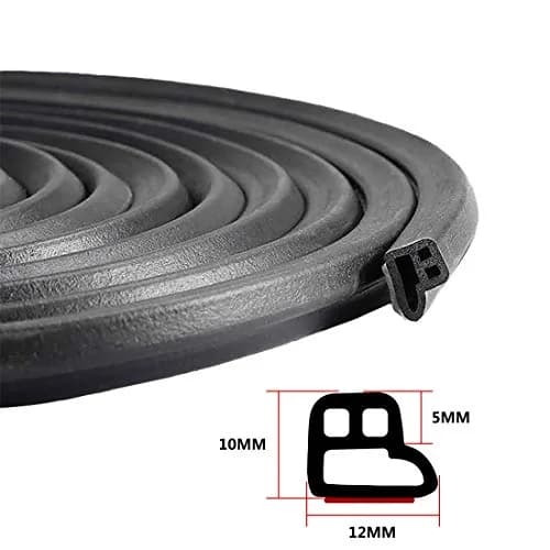 CloudBuyer Universal Car Weather Stripping 16.5ft | L-Shape EPDM Rubber Seal for Doors, Windows, Engine Hood thumbnail 2