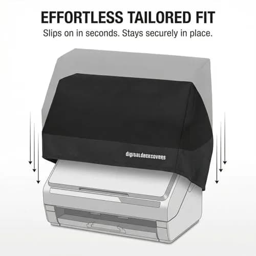 DigitalDeckCovers Dust Cover for Epson FastFoto FF-680W & Others | Anti-Static, Water-Resistant, Custom Fit thumbnail 5