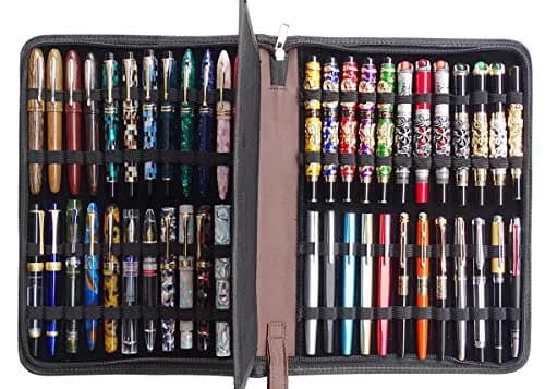 erofa 48 Fountain Pen Case, Rollerball Pen Holder Bag Pouch 33cm (12.99in) | Organizes Pens for Students & Professionals thumbnail 5