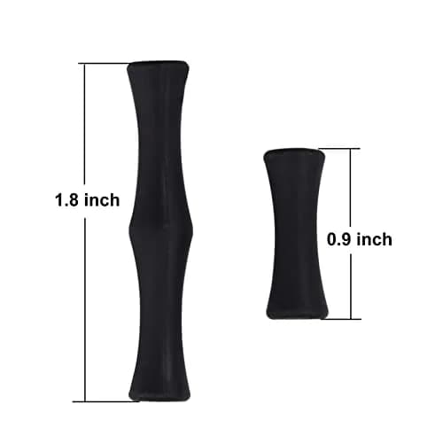 EOUS Black Archery Recurve Bow Finger Guards with Nocking Points | 0.9 inch (1 Finger) & 1.8 inch (2 Finger) thumbnail 3