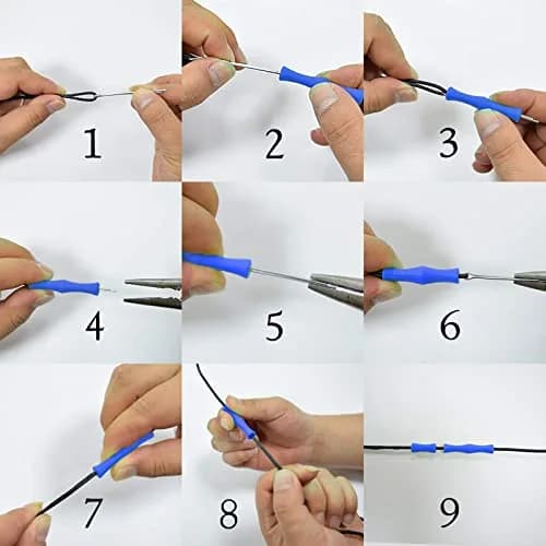 EOUS Black Archery Recurve Bow Finger Guards with Nocking Points | 0.9 inch (1 Finger) & 1.8 inch (2 Finger) thumbnail 9