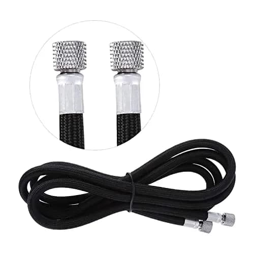 JOYABEST 6ft (1.8m) Braided Airbrush Hose Kit with 3 Adapters | Universal 1/8" BSP Connections & NPT/Badger/Paasche Conversion thumbnail 6
