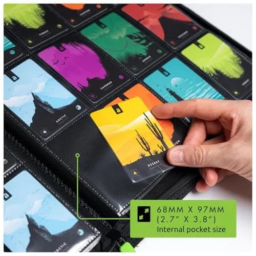 Vault X 12 Pocket Zip Trading Card Binder 480 Cards Exo-Tec Black | Holds 480 Cards thumbnail 4