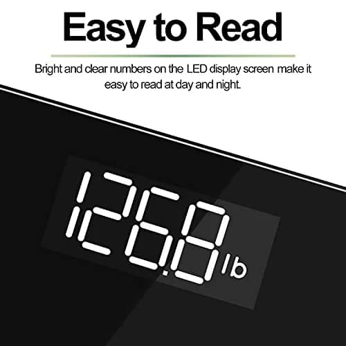RENPHO Digital Bathroom Scale for Body Weight, 400lbs (180kg) with LED Display, Core 1S | Accurate to 0.1lb (0.05kg) thumbnail 3
