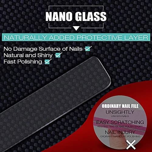 DRMODE Nano Glass Nail File 2PC | Harmless, Reusable & Washable for Natural Nails thumbnail 4