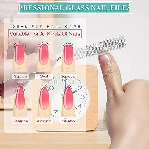 DRMODE Nano Glass Nail File 2PC | Harmless, Reusable & Washable for Natural Nails thumbnail 3