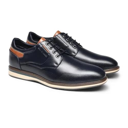 Bruno Marc Men's Casual Dress Business Formal Oxfords,8/Navy,12 | Classic Comfort & Style thumbnail 6