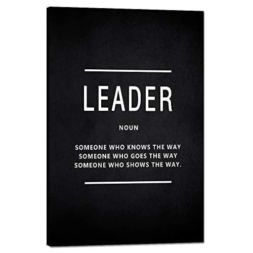 Yatsen Bridge Inspirational Wall Art Leader Noun 24" x 36" | Motivational Canvas Decor for Home & Office thumbnail 1