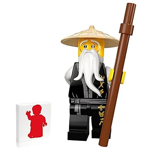 LEGO NINJAGO Minifigure Master Sensei Wu with Brown Staff 70670 | Authentic LEGO Toy for Kids & Collectors thumbnail 1