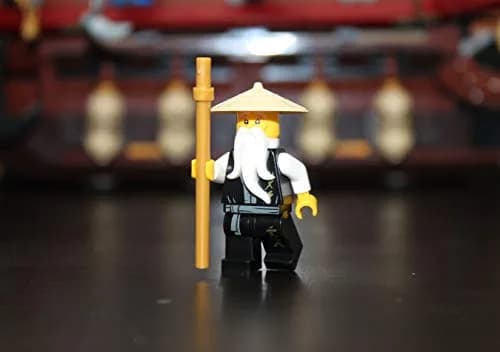 LEGO NINJAGO Minifigure Master Sensei Wu with Brown Staff 70670 | Authentic LEGO Toy for Kids & Collectors thumbnail 2