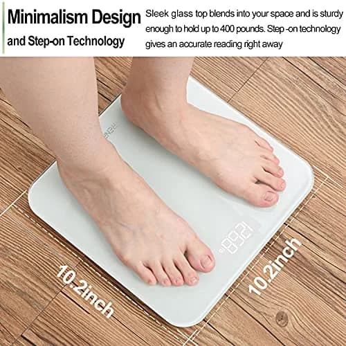 RENPHO Digital Bathroom Scale for Body Weight, 180kg (400lb) | Accurate Readings thumbnail 6