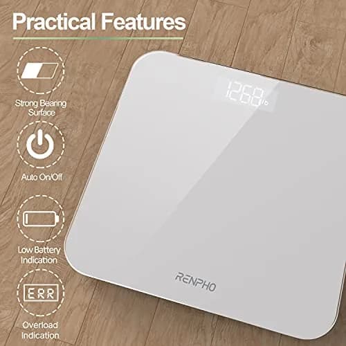 RENPHO Digital Bathroom Scale for Body Weight, 180kg (400lb) | Accurate Readings thumbnail 2