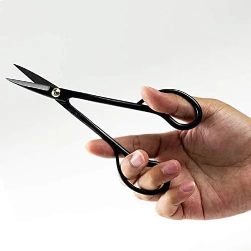 Wazakura Satsuki Bonsai Scissors 7in (180mm) Black | Japanese Carbon Steel Pruning Shears thumbnail 3