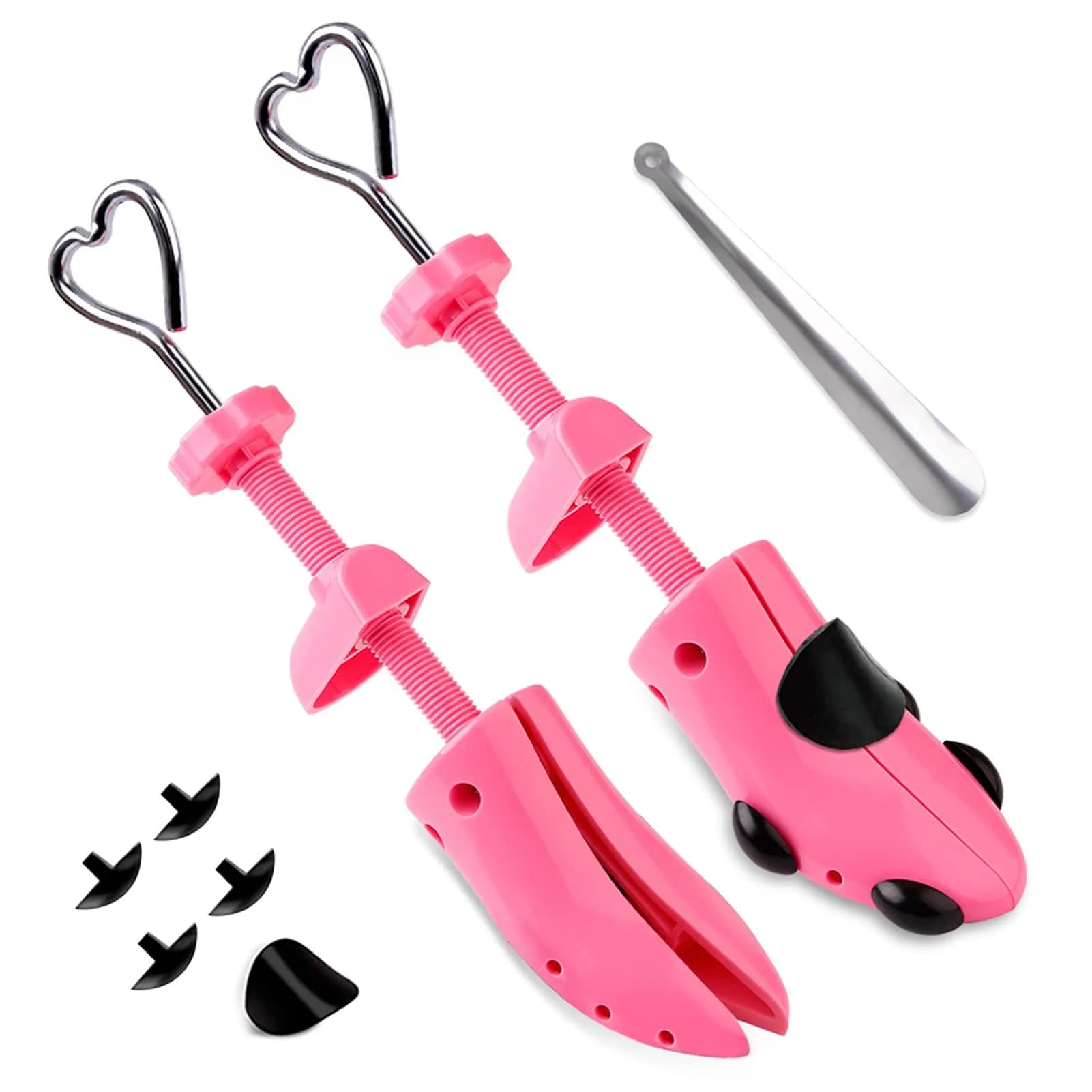 Topsome Shoe Stretcher Men US 9.5-13 | 4-Way Adjustable ABS Plastic Shoe Tree Shaper for Wide Feet — Pink for Women's Size Us 5.5-10