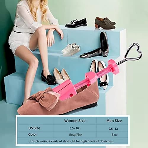 Topsome Shoe Stretcher for Women US 5.5-10 | 4-Way Expander Widener for Wide Feet & Bunions thumbnail 4
