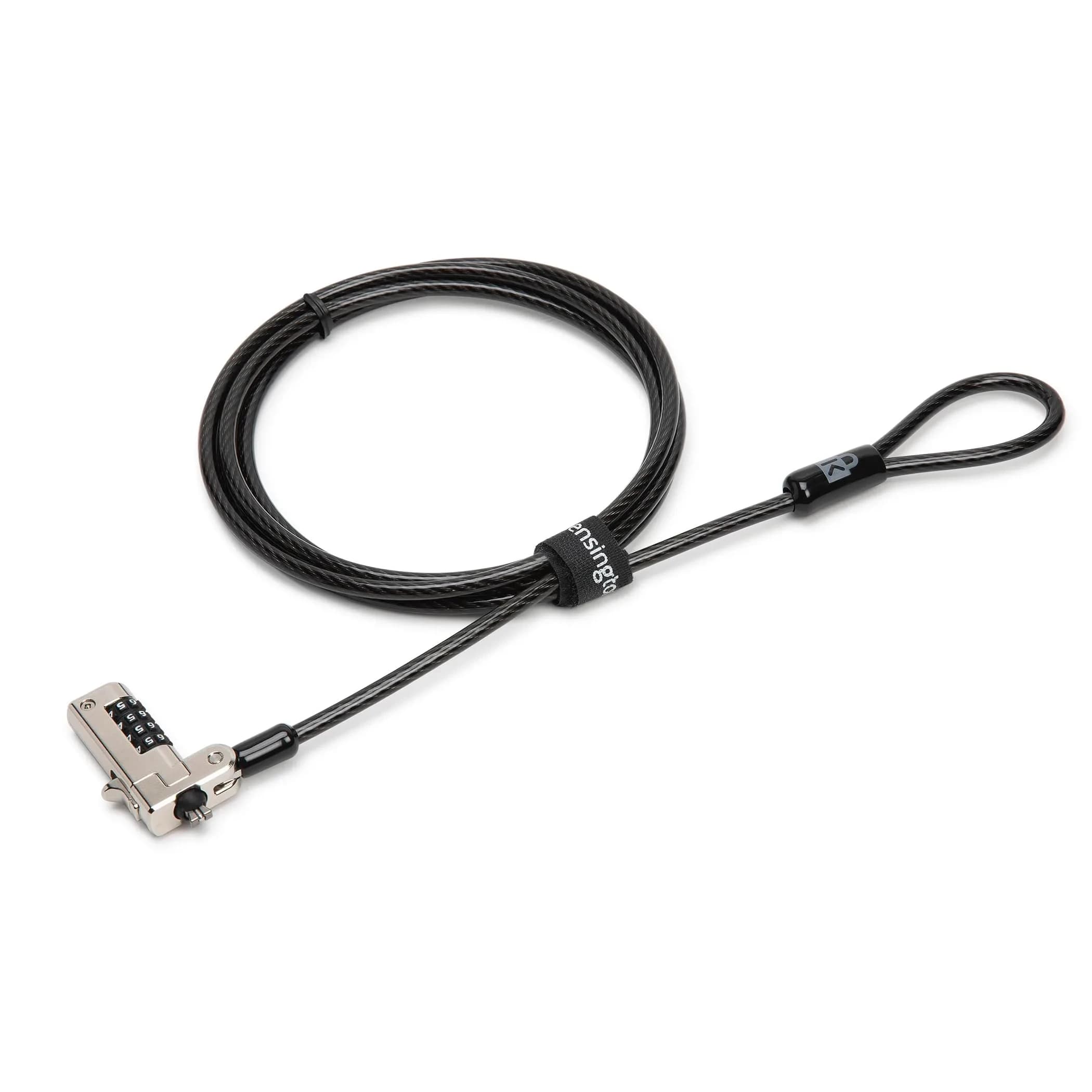 Kensington N17 Combination Laptop Lock | 1.8m (6ft) Carbon Steel Cable, 10,000 Combinations - main product image