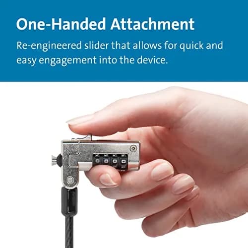 Kensington N17 Combination Laptop Lock | 1.8m (6ft) Carbon Steel Cable, 10,000 Combinations thumbnail 9