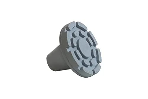 KMINA All Terrain Crutch Tips 7/8 Inch (2.22 cm) - Pack of 2 | Non-Slip Rubber with Steel Ring thumbnail 7