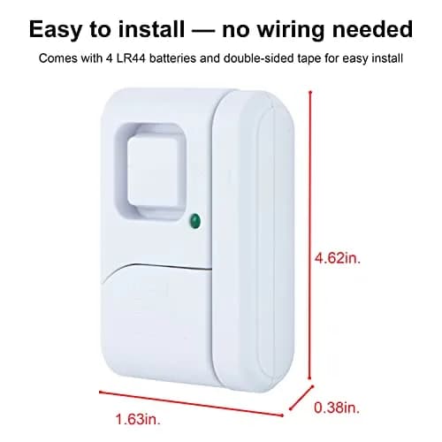UltraPro Personal Security Window and Door Alarm 5 Pack | 120dB Wireless Chime & Siren thumbnail 2