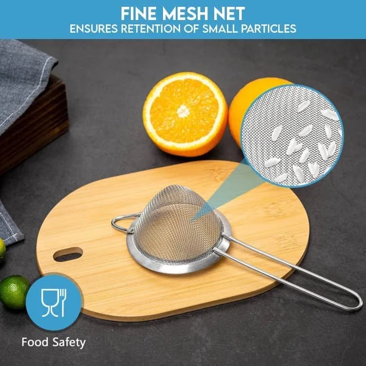 KAFOOR Fine Mesh Strainer - 3.3 Inch Conical Sieve - Tea & Food Strainer, Stainless Steel, Durable & Rust-Resistant thumbnail 5