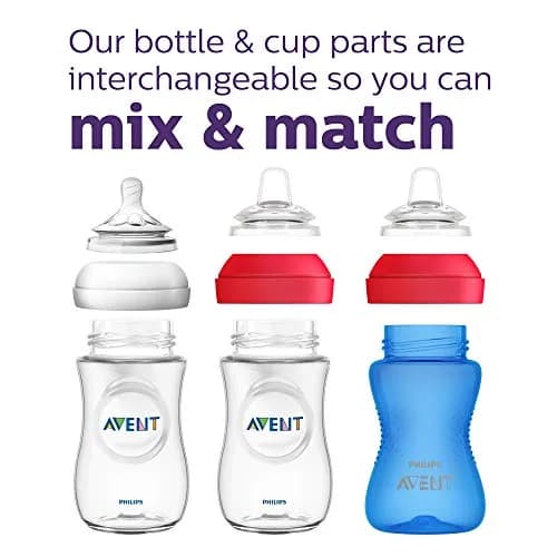 Philips Avent My Grippy Spout Sippy Cup, Soft Spout, 296ml (10 oz), 2-Pack | Leak-Proof & BPA-Free Toddler Cup thumbnail 6