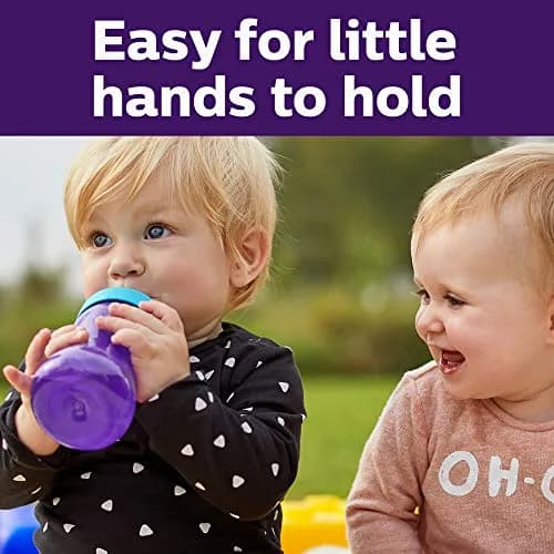 Philips Avent My Grippy Spout Sippy Cup, Soft Spout, 296ml (10 oz), 2-Pack | Leak-Proof & BPA-Free Toddler Cup thumbnail 3