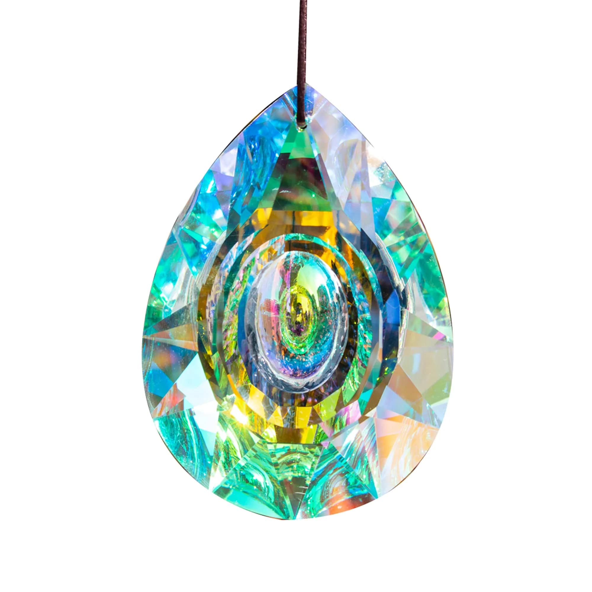 H&D HYALINE & DORA 89mm/3.5in Hanging Chandelier Crystals Prism Rainbow Sun Catcher - main product image
