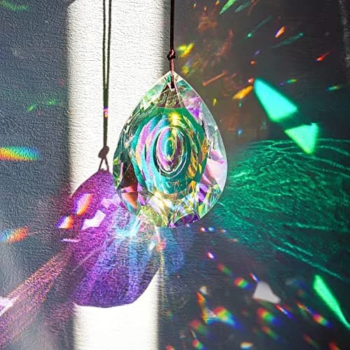 H&D HYALINE & DORA 89mm/3.5in Hanging Chandelier Crystals Prism Rainbow Sun Catcher thumbnail 5