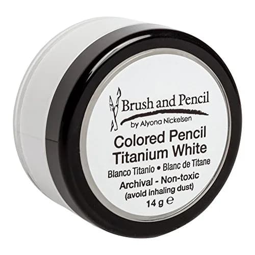 Brush and Pencil Colored Pencil Titanium White | Bright White for Art & Drawing thumbnail 1
