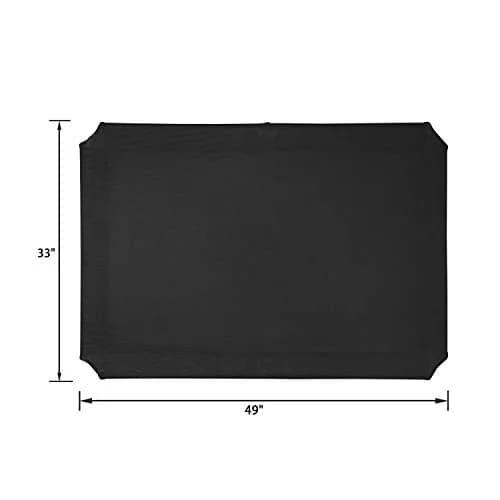 Veehoo Black Replacement Cooling Pet Bed Cover for CWC1803 Cot, 124.5cm x 83.8cm (49"x33") | Breathable Mesh Fabric for Pets thumbnail 3