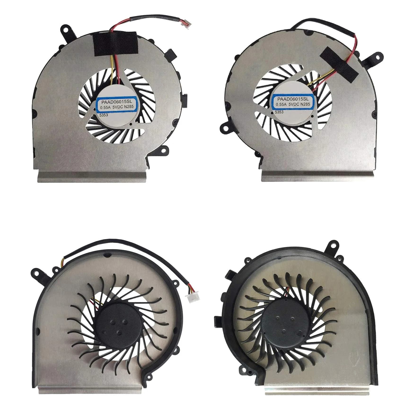 Todiys CPU + GPU Cooling Fan Compatible with MSI GE62 GL62 GE72 GP62 | Internal Computer Fan - main product image