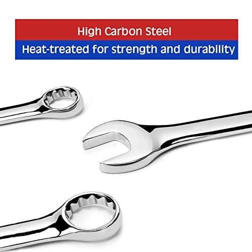 SPEEDWOX Mini Handle Wrench Set, 40 Pcs (20 SAE + 20 Metric) | High Carbon Steel with Chrome Finish thumbnail 3