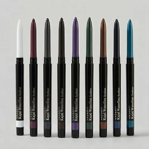 VASANTI Kajal Waterline Eyeliner Hazel Brown | Long-Lasting, Blendable Eye Liner Pencil (0.28g) thumbnail 9