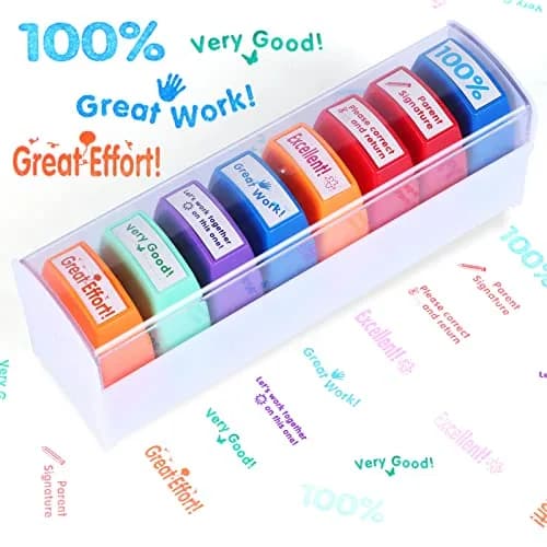 Swity Home Self-Inking Teacher Stamp Set 8 Pcs | Mess-Free Classroom Motivation thumbnail 8