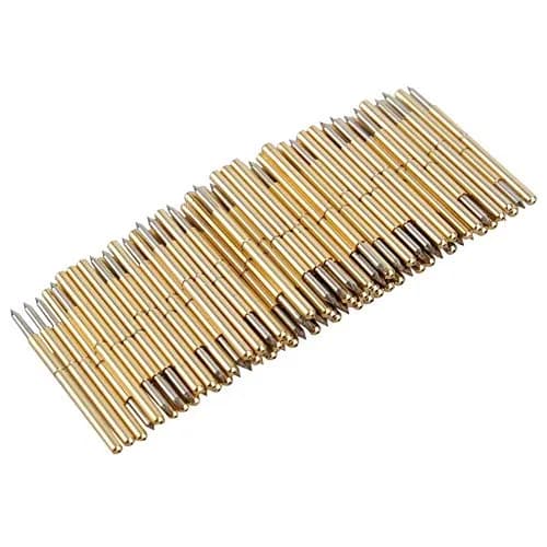 Keenso Pogo Pins 100pcs Spring Test Probe Round 1.02mm PCB Testing Pin | Durable Conical Head for Electrical Testing thumbnail 1