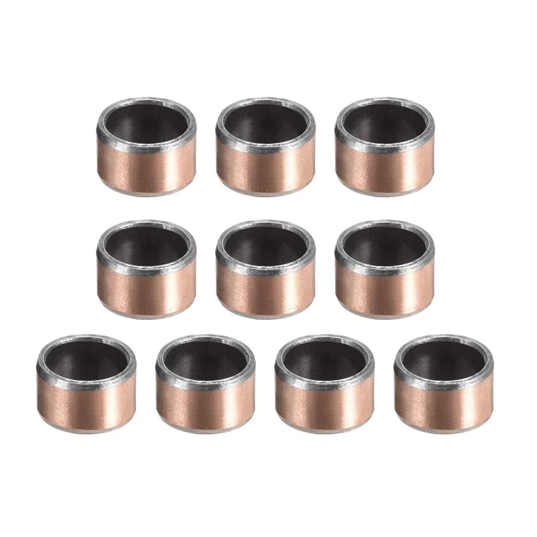 uxcell Sleeve Bearing 8mm Bore x 10mm OD x 15mm Length Plain Bearings Wrapped Oilless Bushings 10pcs — 8x10x6mm