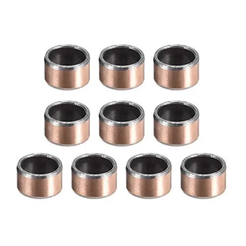 uxcell Sleeve Bearing 8mm Bore x 10mm OD x 6mm Length Plain Bearings Wrapped Oilless Bushings 10pcs | Self-Lubricating for Sliding Movements thumbnail 1