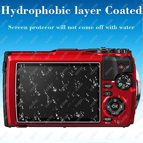 ULBTER Screen Protector for Olympus TG-7 TG-6 TG-5 TG-4 3 Pack | 9H Hardness, HD Clarity, Bubble-Free thumbnail 6