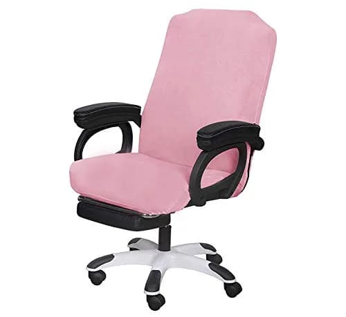 SARAFLORA Office Chair Cover- Large, Pink | Removable, Washable Protector for Office & Study thumbnail 1